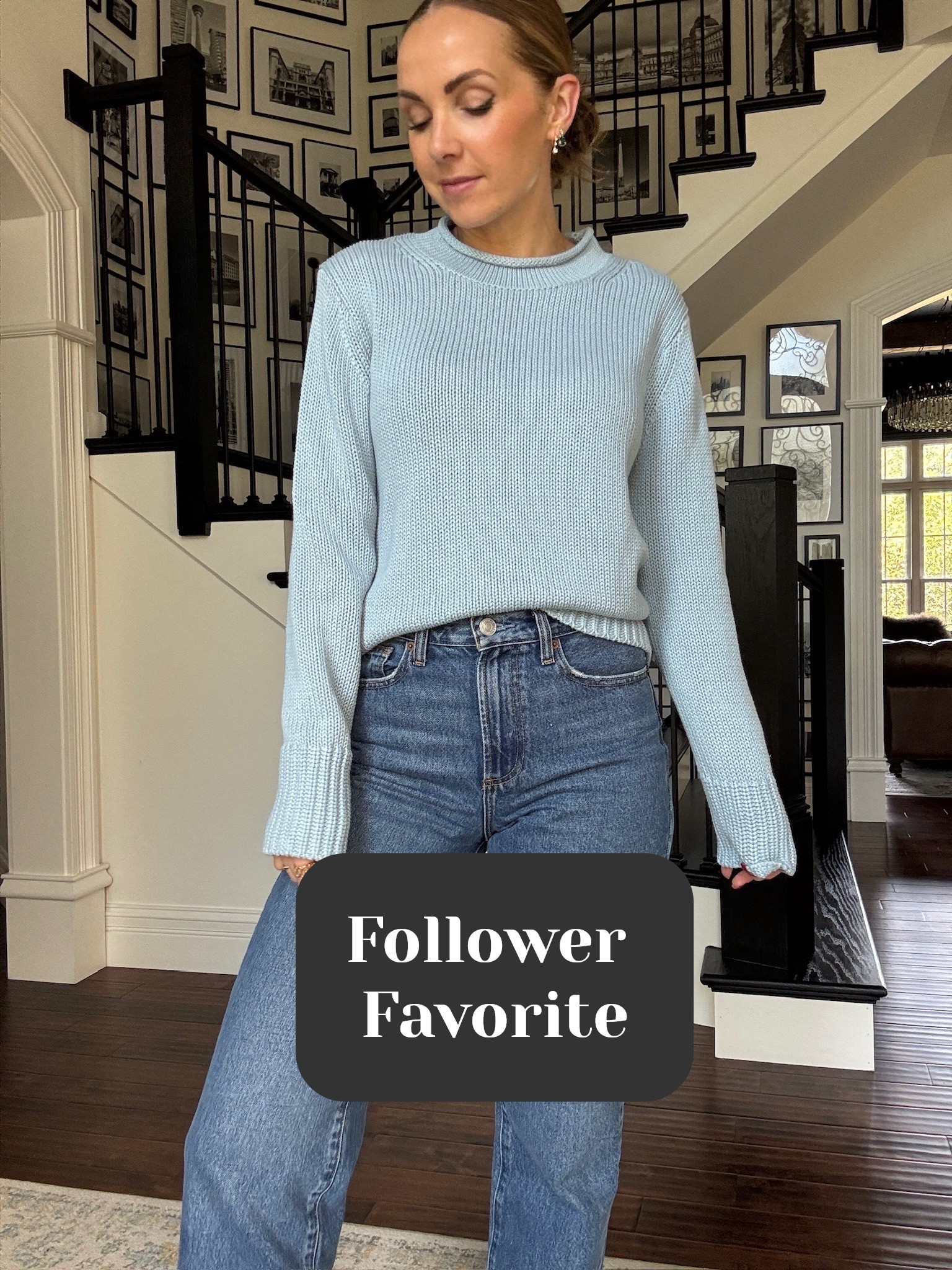You are all LOVING this roll neck sweater- 100% cotton! Free shipping! @Quince size up one

#LTKgrwm