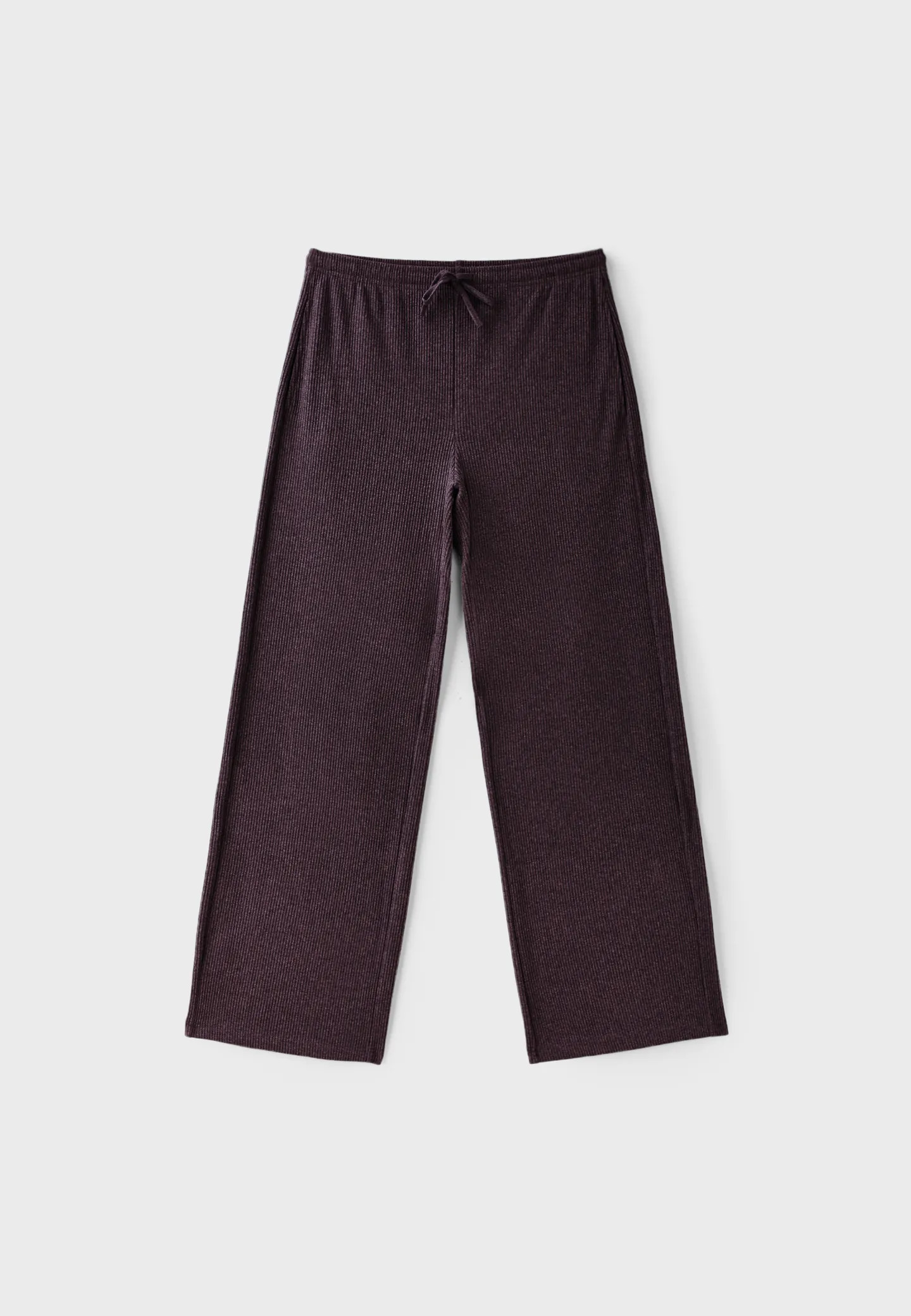 Soft-touch ribbed trousers | Stradivarius (UK)