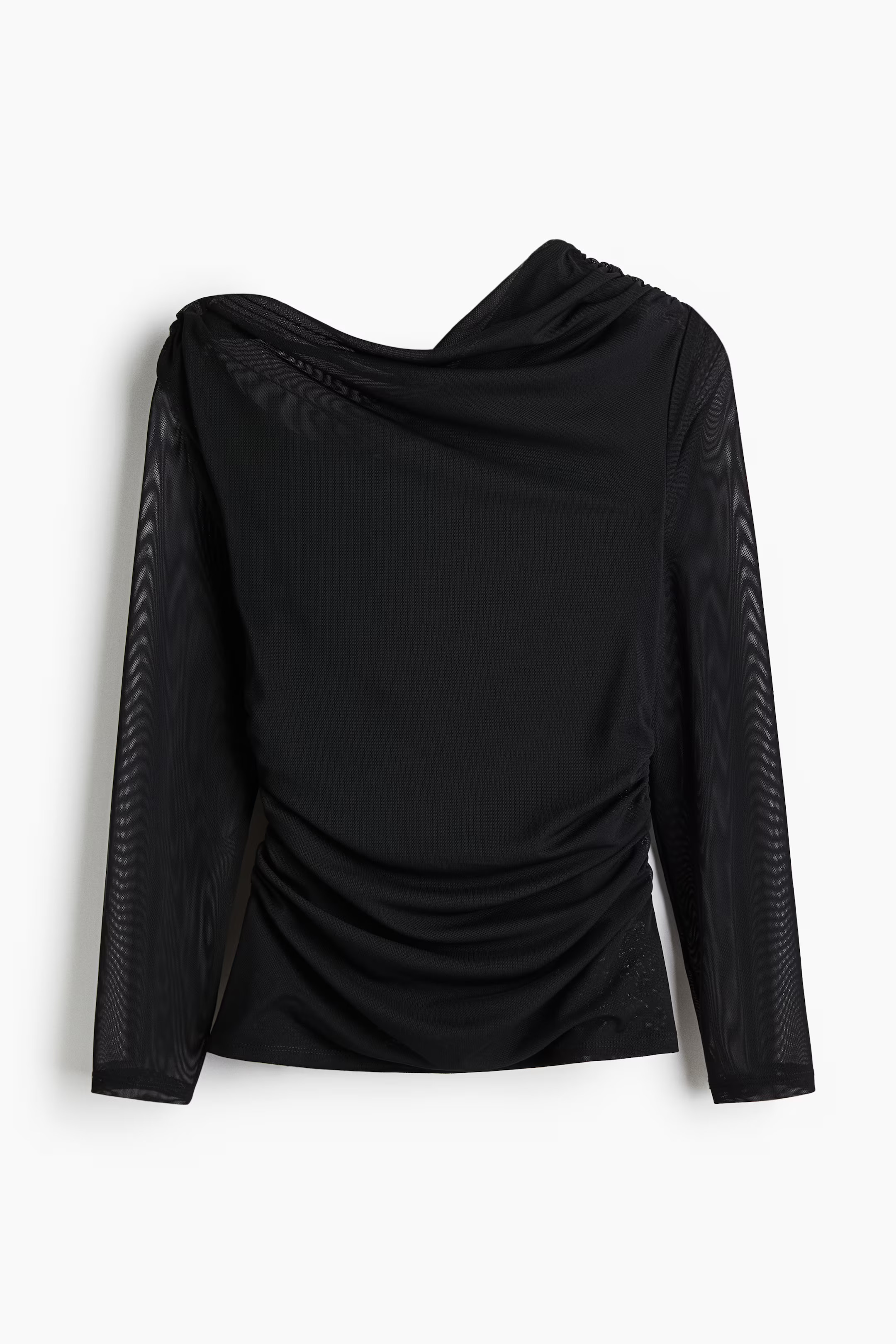 One-shoulder mesh top | H&M (UK, MY, IN, SG, PH, TW, HK)