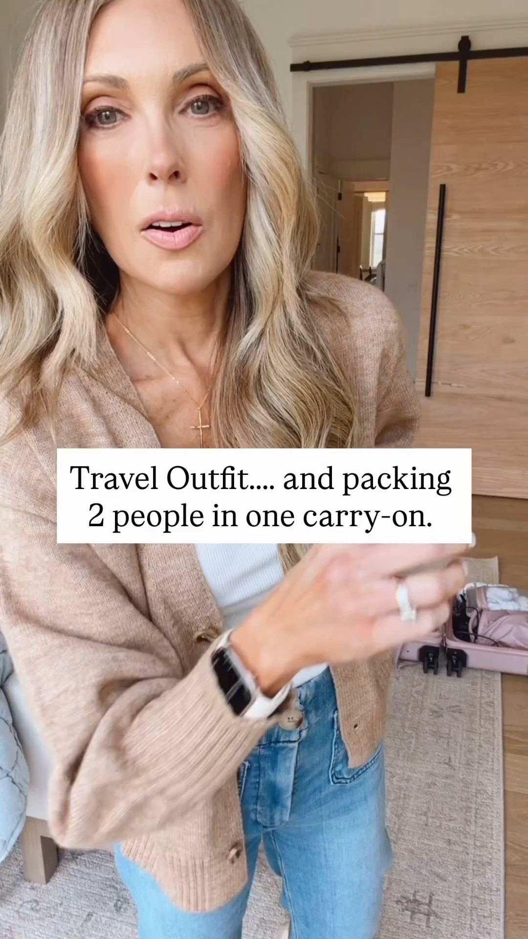 Two people in one carry on for three days!  I thrive at this game!! 

I'm also wearing one of my default travel outfits. It's part of a neutral white in denim capsule..

Follow my LTK @jennyreimold on the @shop.LTK app to view this post and get my exclusive app-only content!


