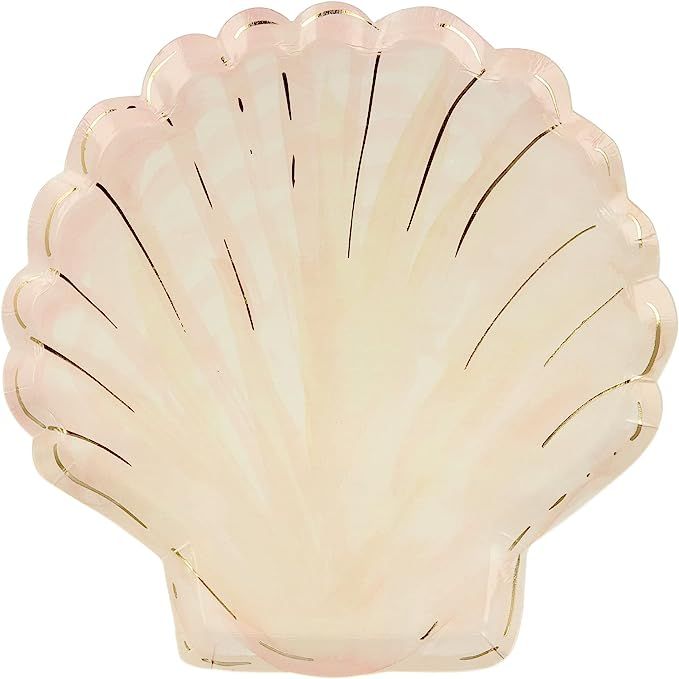 Meri Meri Watercolor Clam Shell Plates (Pack of 8) | Amazon (US)