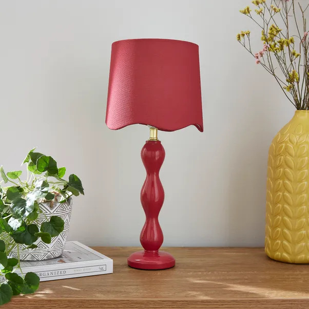 Elsie Tall Scalloped Table Lamp | Dunelm (migrated)