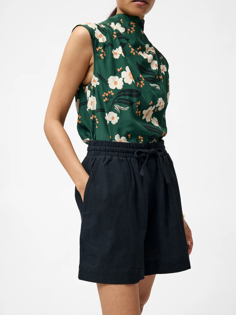 Clare Linen Blend Tie Shorts | French Connection (UK)