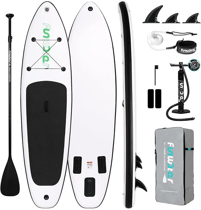 FunWater Inflatable Ultra-Light Stand Up Paddle Board for All Skill Levels with Premium SUP Paddl... | Amazon (US)
