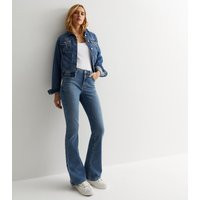 Women's Mid Blue Low Rise Bootcut Jeans New Look | New Look (UK)