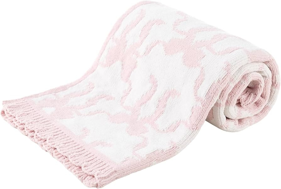 Berkshire Baby Blanket,Ultra-Plush Reversible Chenille Knit Toddler Blanket,Cute Pattern Nursery ... | Amazon (US)