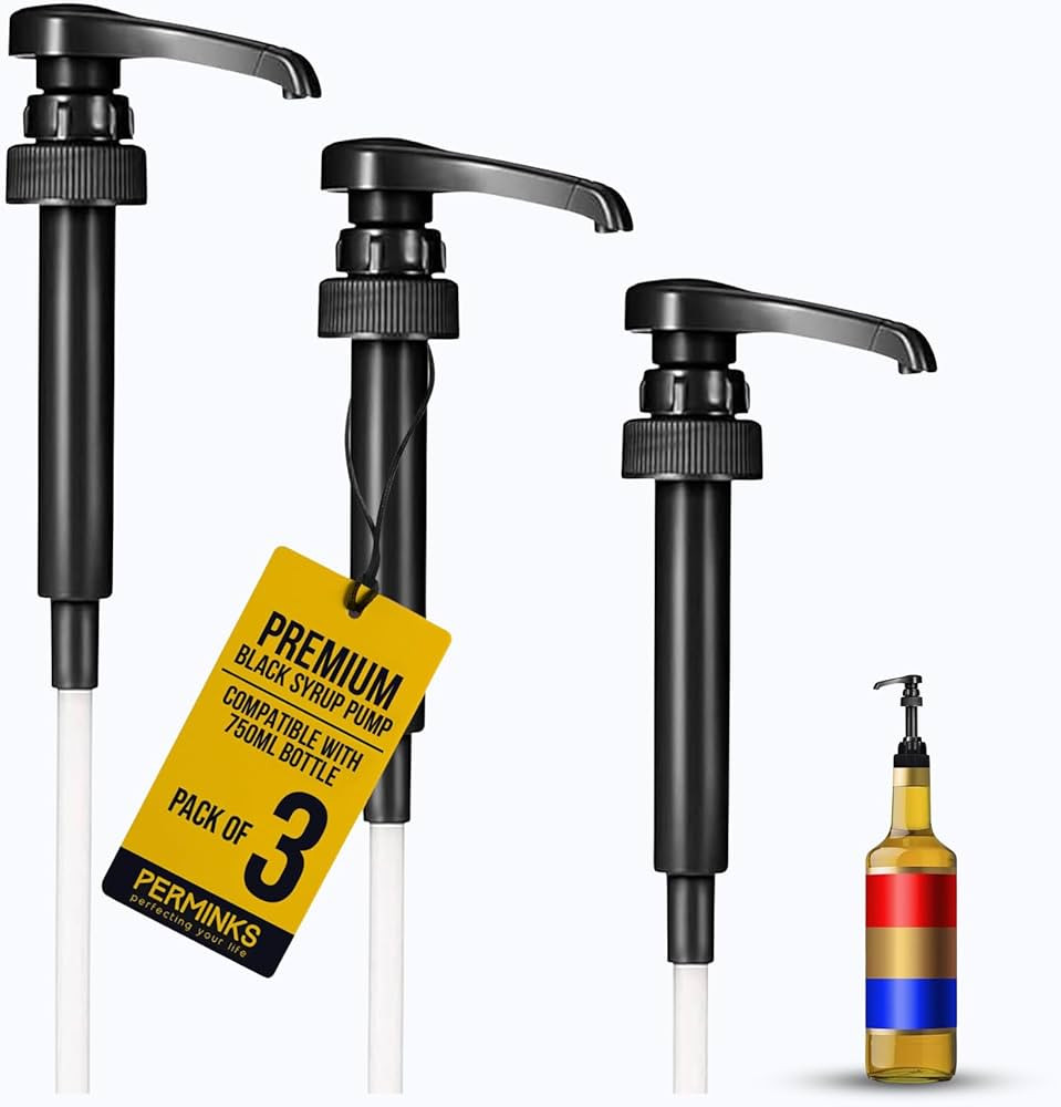Premium Syrup Pump Compatible with Torani 750 ml Bottle, Davinci Syrups - No Spill, No Clog Syrup... | Amazon (US)