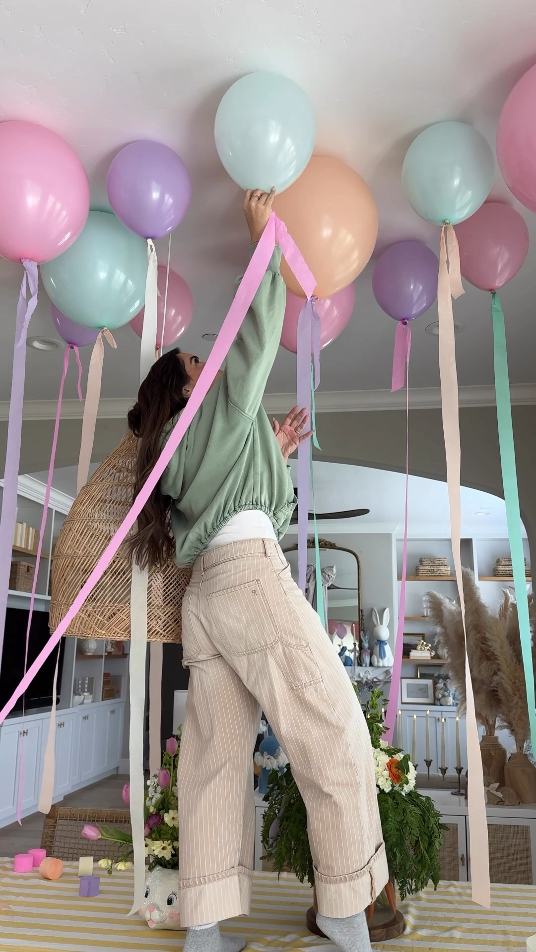 No helium? No problem! This sticky dot hack just changed the birthday game forever. 🥳 Blow up balloons, stick ‘em to the ceiling, and boom—instant party magic! Added some crêpe paper tails for extra ✨drama✨ because why not? Consider this my go-to move for every celebration from now on! 🎈 


#LTKParties #LTKKids #LTKWatchNow