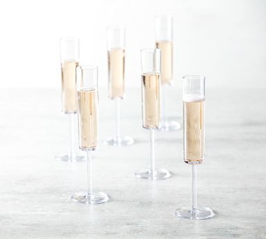 Fortessa Tritan Copoly Urbo Outdoor Champagne Flutes - Set of 6 | Pottery Barn (US)