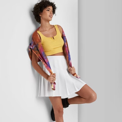 Women's Woven Tennis Mini A-Line Skirt - Wild Fable™ | Target