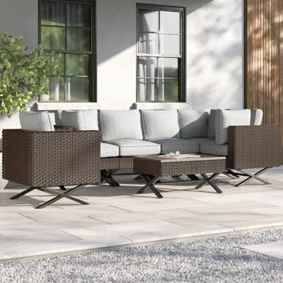 Boydston 7 Piece Sectional Seating Group with Cushions | Wayfair North America
