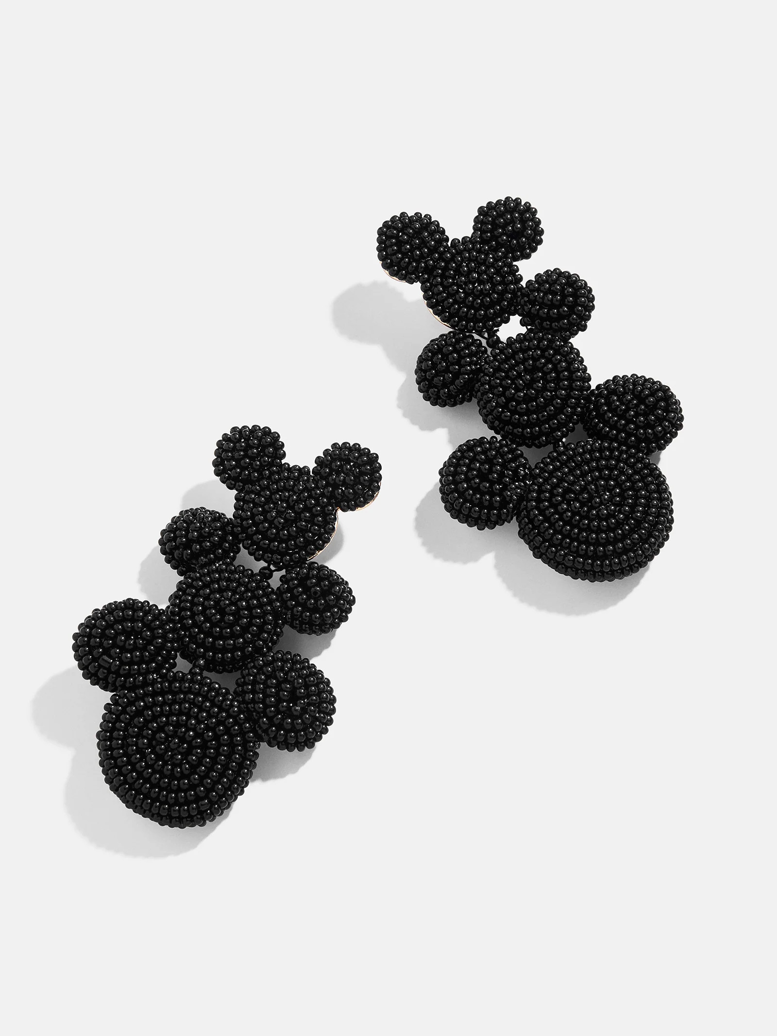 Disney Mickey Mouse Beaded Statement Earrings - Black | BaubleBar (US)