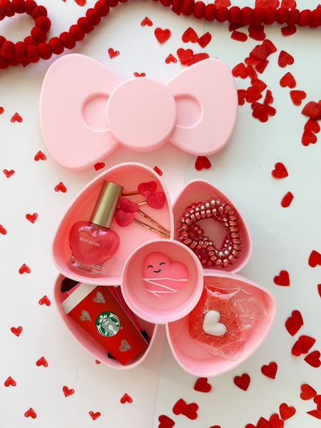 Valentines girl gift, valentines gift, bow jewelry box, jewelry box, bows, girls love basket ideas

#LTKGiftGuide