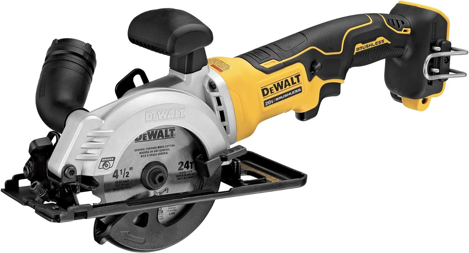DEWALT ATOMIC 20V MAX* Circular Saw, 4-1/2-Inch, Tool Only (DCS571B) | Amazon (US)