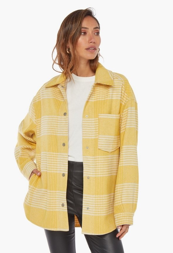 Plaid Flannel Shacket | JustFab