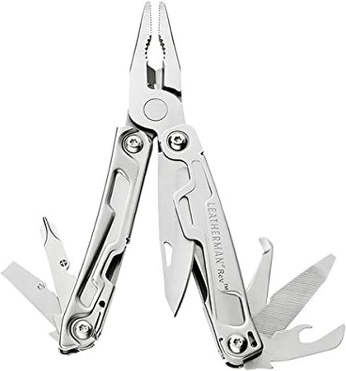 LEATHERMAN, Rev Pocket Size Multitool with Package Opener and Screwdrivers, Stainless Steel with ... | Amazon (US)