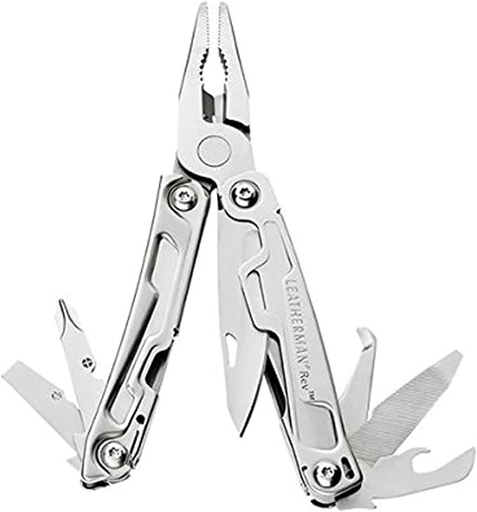 LEATHERMAN, Rev Pocket Size Multitool with Package Opener and Screwdrivers, Stainless Steel with ... | Amazon (US)