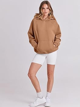 ANRABESS Women Hoodies Oversized Fleece Long Sleeve Comfy Casual Basic Pullover Sweatshirts 2024 ... | Amazon (US)