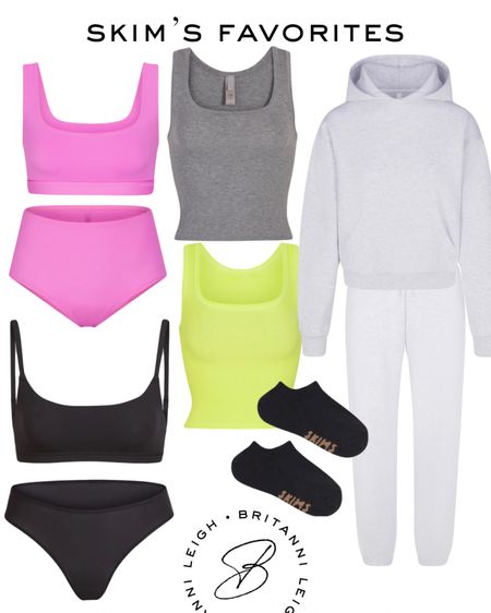 Skims favorites and basics that I wear every single day 🖤

Sweat suit, swimsuit, bikini, skims, bralette, tank, underwear, socks, everyday essentials 

#LTKover40 #LTKfindsunder100 #LTKfindsunder50