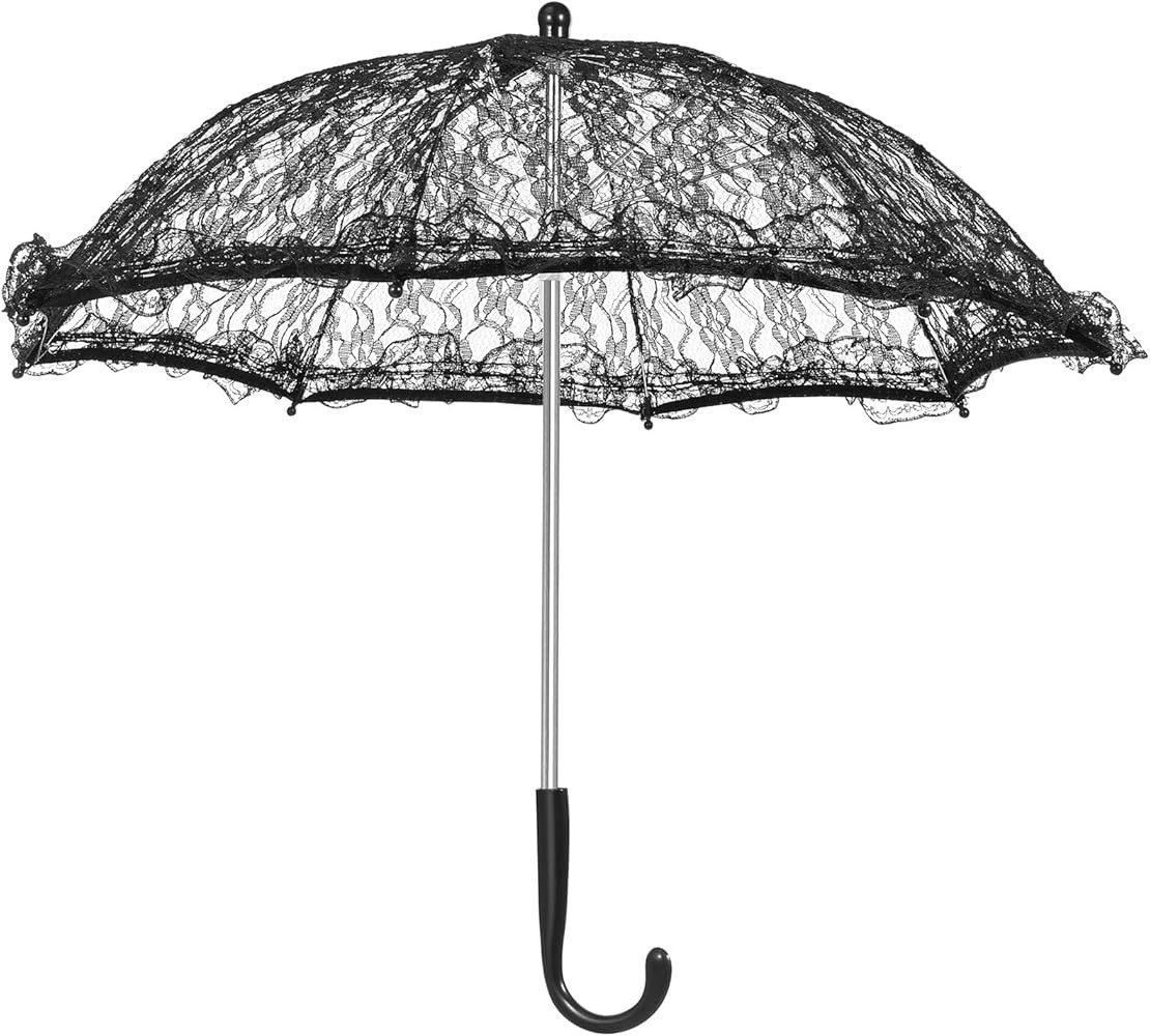 GANAZONO 1pc Lace Umbrella Parasol Vintage Embroidery Parasol Romantic Lady White | Amazon (US)