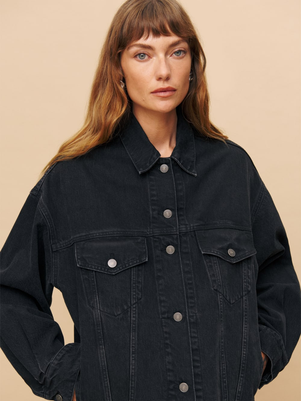 Brooks Oversized Denim Jacket | Reformation (Global)