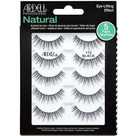Ardell False Eyelashes Natural 110 Black 1 Pack (5 Pairs Per Pack) | Walmart (US)