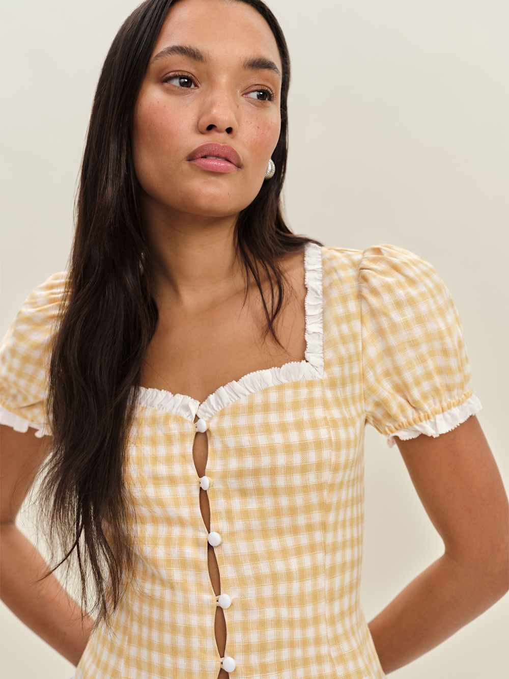 Rosemary Linen Top | Reformation (Global)