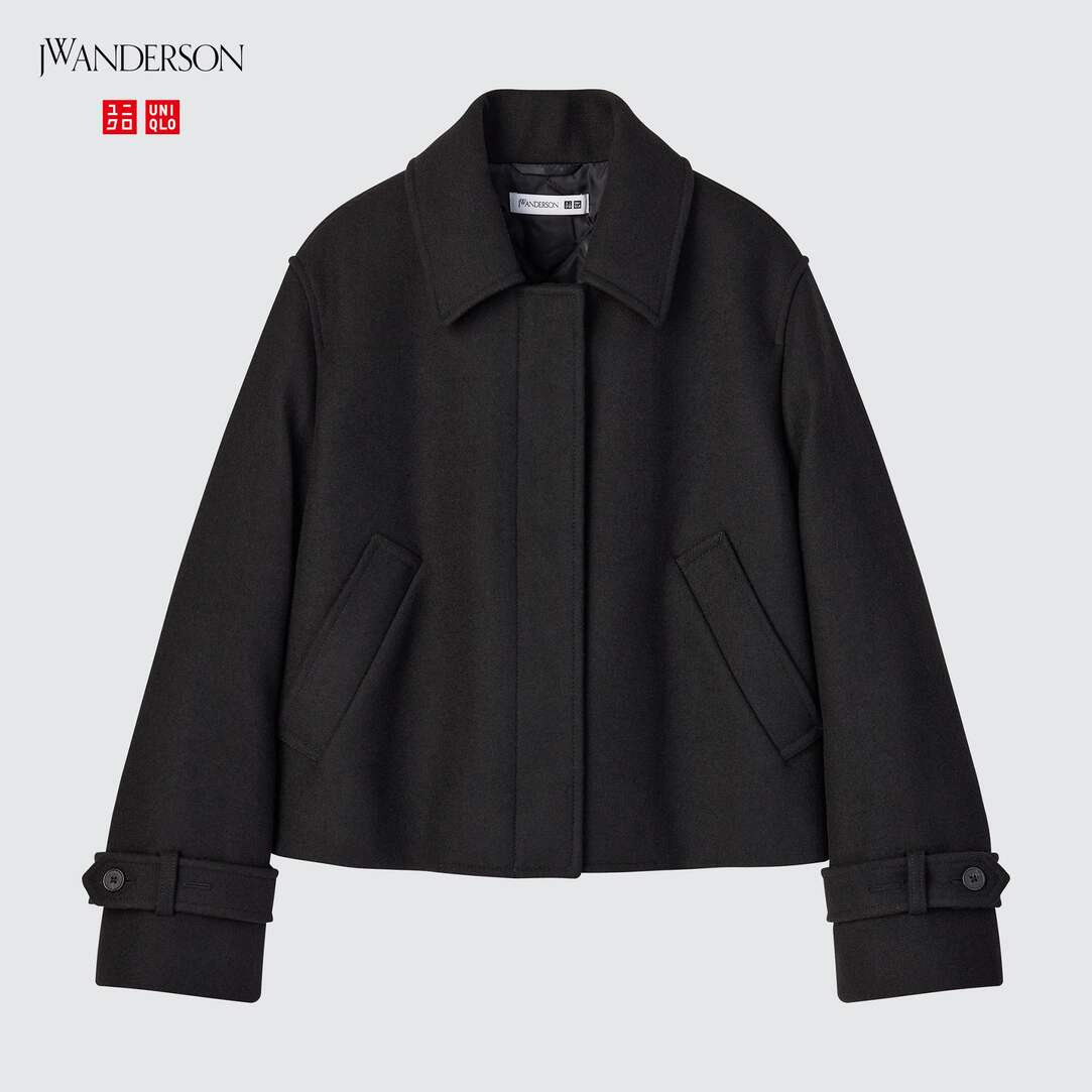 JW Anderson Wool Blend Short Jacket | UNIQLO UK | UNIQLO (UK)