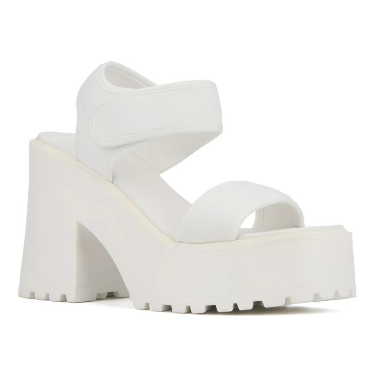 Olivia Miller Women's Extravaganza Platform Heeled Sandals | Walmart (US)