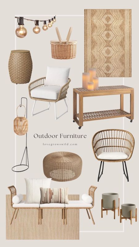 Affordable, neutral, textured outdoor furniture and decor finds

#LTKSeasonal #LTKhome