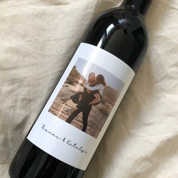 Photo Wine Label  Custom Wine Label  Wedding Gift  | Etsy | Etsy (US)