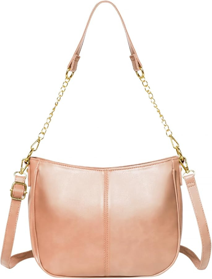 Shoulder Bag for Women, Vegan Leather Classic Crossbody Purses Handbags, Trendy Hobo Bag Tote Pur... | Amazon (US)