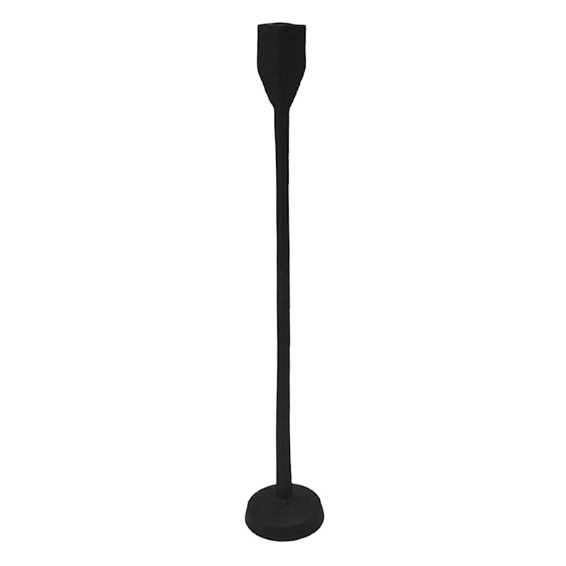 Black Metal Candle Holder, 32" | At Home