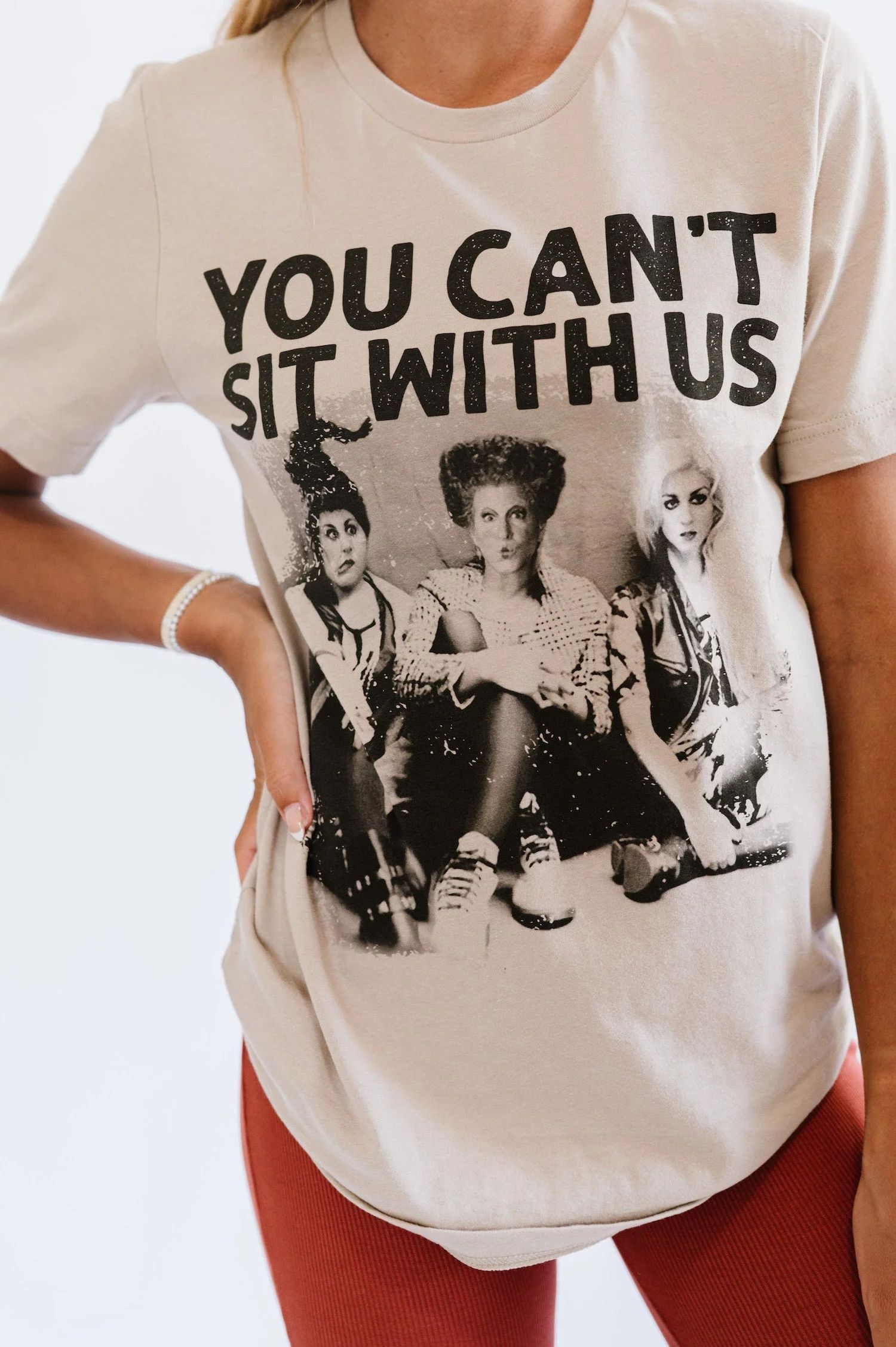 Can't Sit with Us Tee in Sand | FEHRNVI