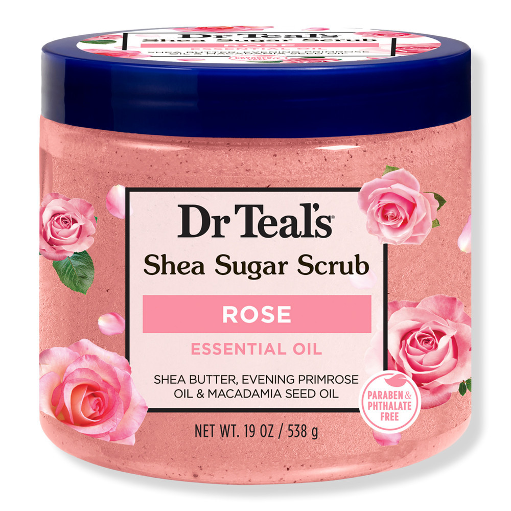 Dr Teal's Shea Sugar Scrub with Rose Essential Oil & Macadamia Oil | Ulta
