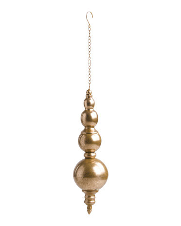 16in Gold Tone Metal Ornament | TJ Maxx