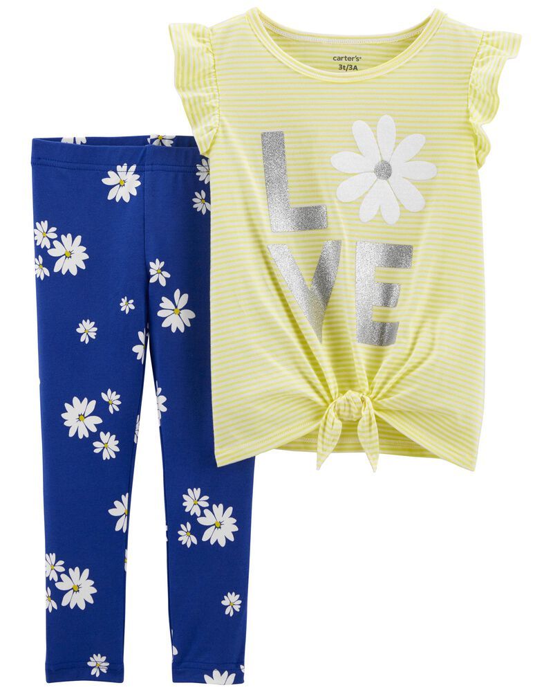 2-Piece Floral Tee & Legging Set | Carter's