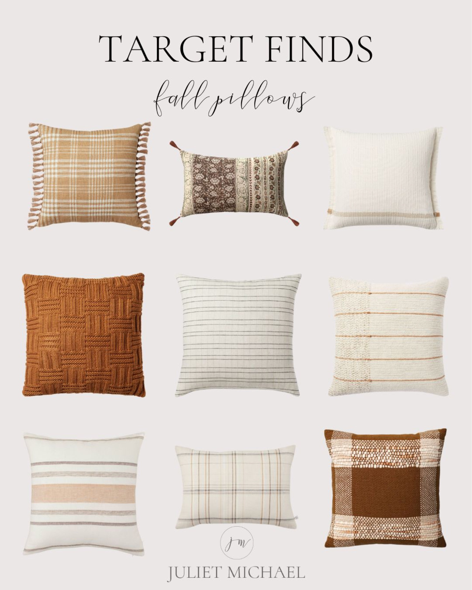 Target Fall Pillows 

#LTKSeasonal #LTKhome