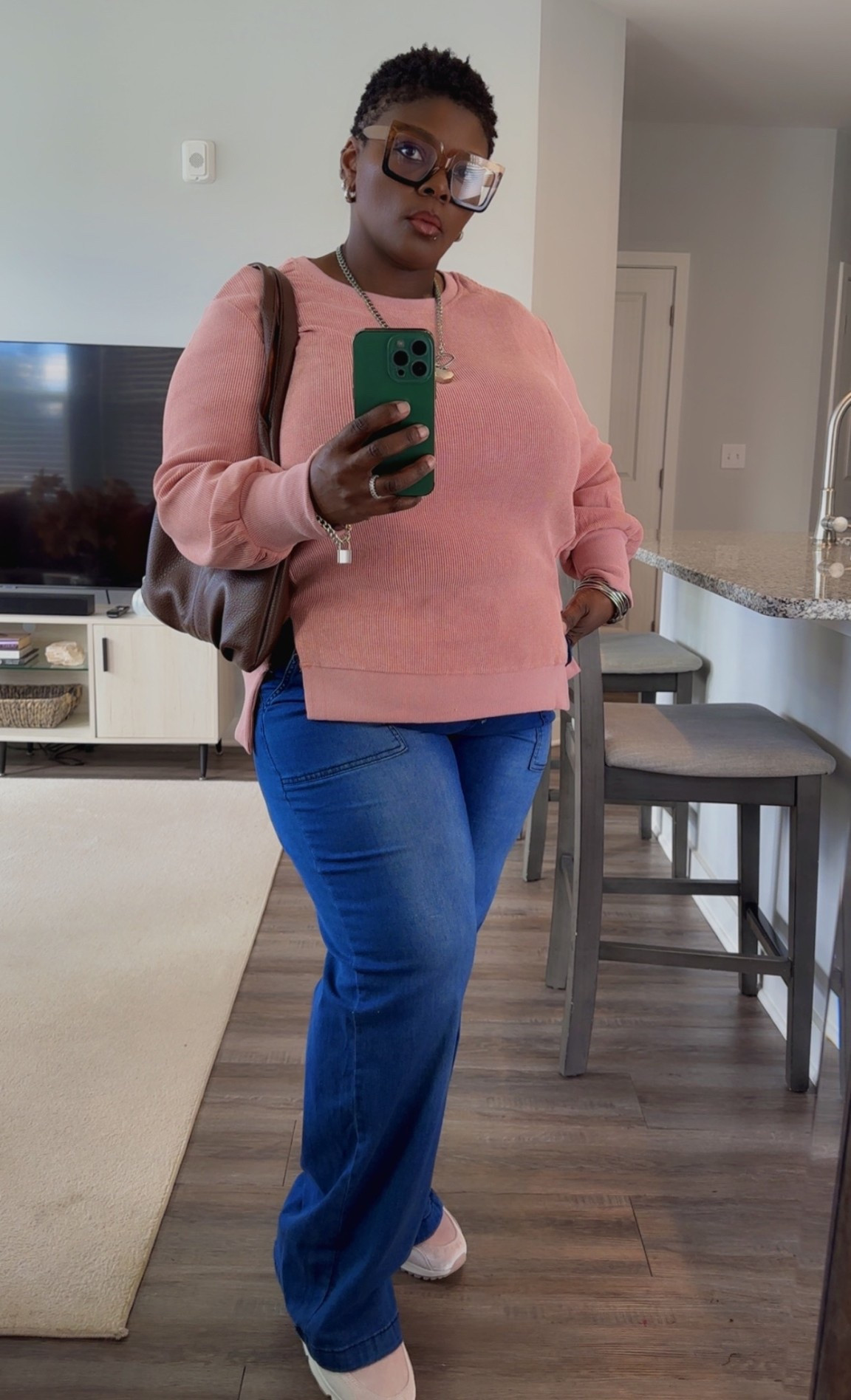 Shop the full fit down below. #plussizeootd #winterootd #denim #plussizedenim #denimoutfit #outfitoftheday #shopthelook

#LTKPlusSize #LTKOver40 #LTKootd
