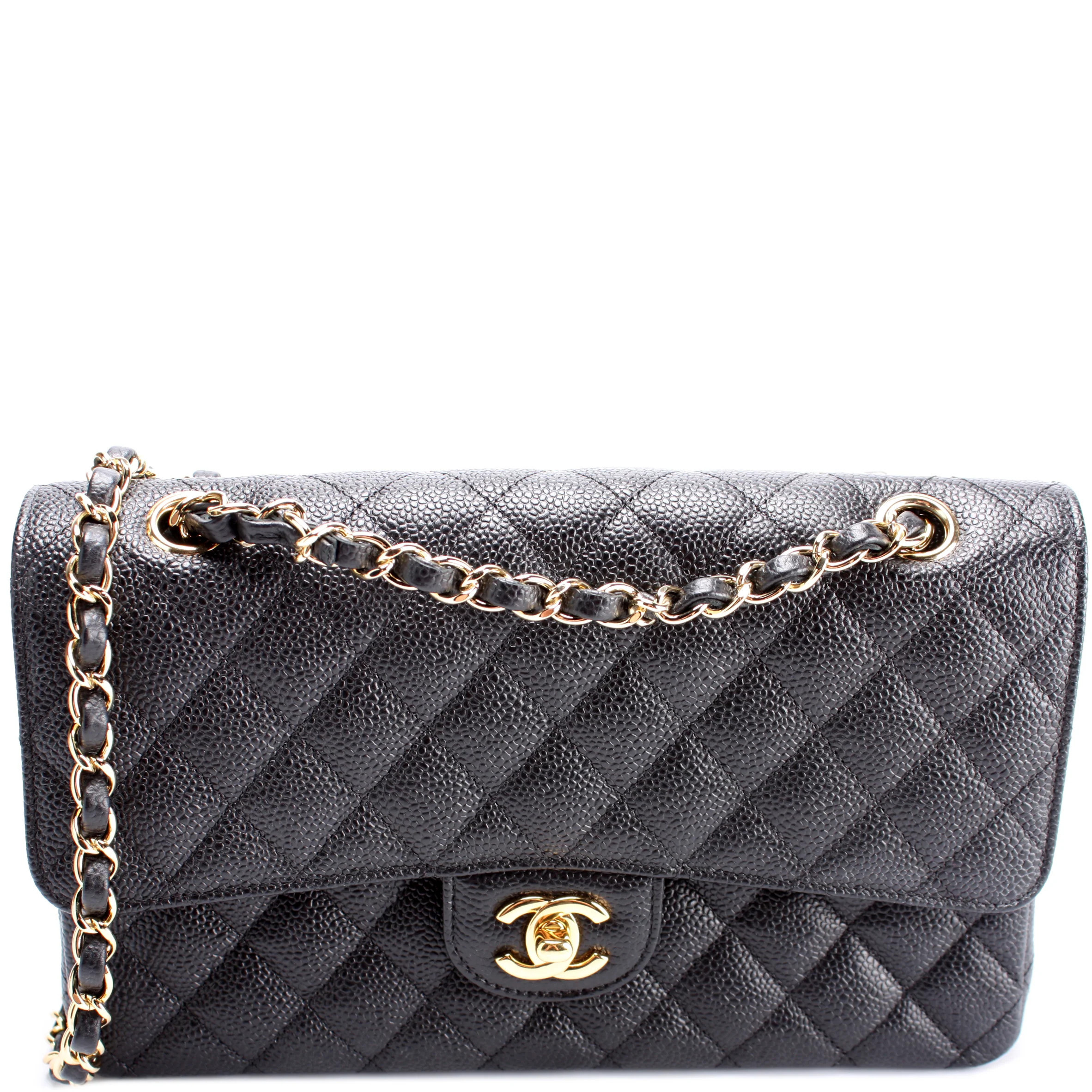 Classic Flap Medium Caviar 17M | Keeks Designer Handbags
