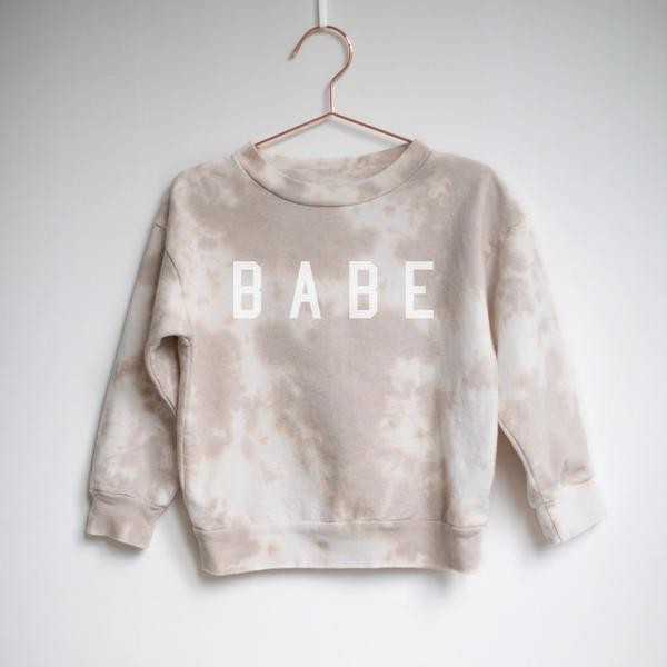 Kids Monroe Tie Dye "Babe™" Everyday Sweatshirt | Ford and Wyatt