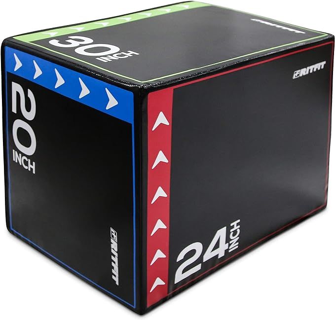 RitFit 3 in 1 Extra Firm Soft Plyo Box Foam Plyometric Box-30”x24”x20”-20"x18"x16" Heavy Du... | Amazon (US)