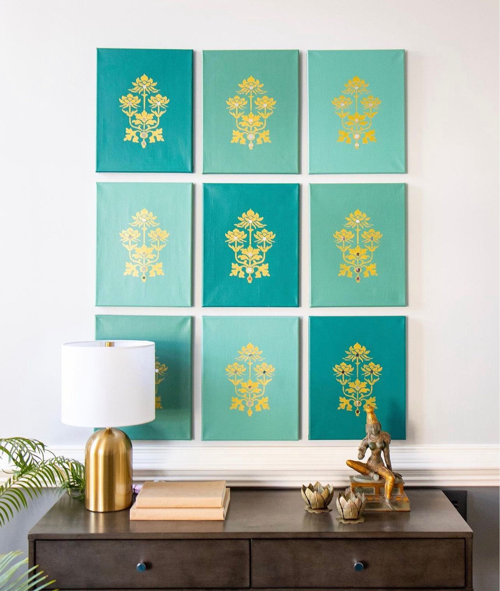 Flower Wall Stencil 

#LTKhome
