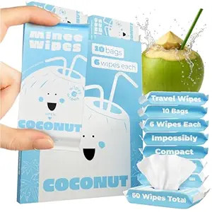Impossibly Compact Travel Wipes with Fragrance - Skin-Friendly, Hypoallergenic & Scented Wet Wipe... | Amazon (US)