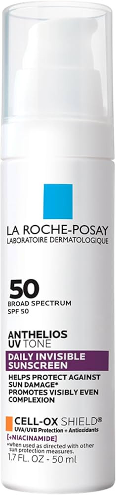 La Roche Posay Anthelios UV Sunscreen SPF 50, Daily Sunscreen for Face in 3 Formulas, UV Tone wit... | Amazon (US)