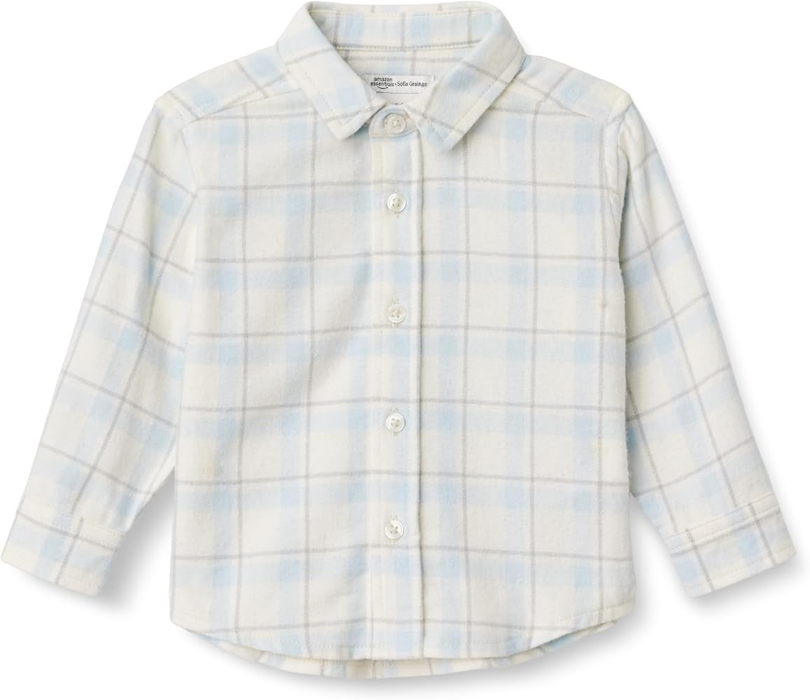 Amazon Essentials Unisex-Baby Button Down Plaid Flannel Shirt | Amazon (US)