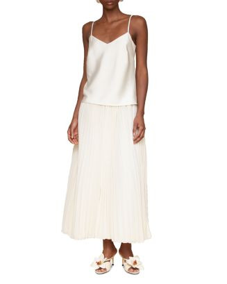 Avec Les Filles Contrast Pleated Skirt Maxi Dress  | Bloomingdale's Women | Bloomingdale's (US)