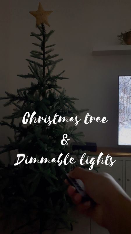 Scandinavian Christmas tree style and dimmable lights. 

#LTKSeasonal #LTKHoliday #LTKhome