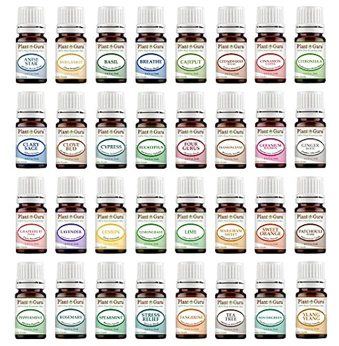 Ultimate Essential Oil Set 32-5 ml 100% Pure Therapeutic Grade For Aromatherapy Diffuser, Skin, Body | Amazon (US)