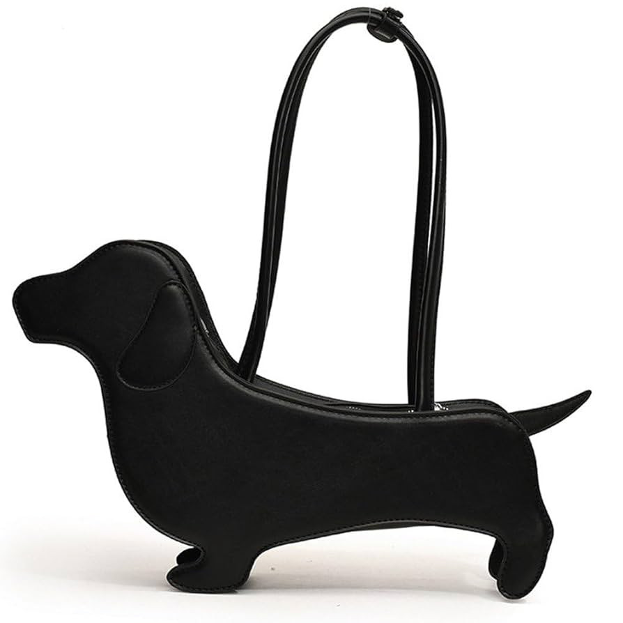 Cartoon Dog Shaped Shoulder Bag Dachshund Design Underarm Bag Pu Leather Purse Handbag for Women ... | Amazon (US)